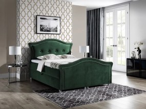 Bradley Lux varázslatos és rusztikus ágy 140x200, zöld