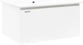 Naturel Ancona Fürdőszobaszekrény mosdóval 100x45x46 cm fehér fényes ANCONA2100DVB