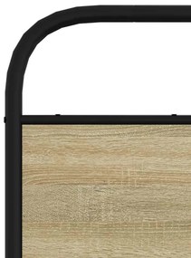 fejtámla sonoma tölgy 135 cm acél és műfa