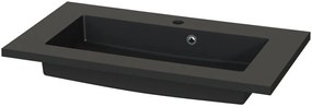 Tiger S-line Quadro mosdótál 80x45 cm négyszögletes beépíthető fekete 1632708941