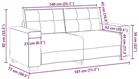 borvörös szövet loveseat kanapé 140 cm