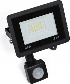 BLS-20W-Black 20W Led fényvető mozgás- és szürkületérzékelővel 2db