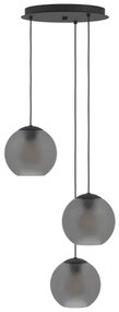 Eglo 390213 - Csillár zsinóron ARANGONA 3xE27/40W/230V füstös