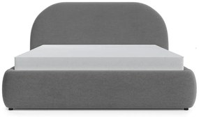 Franciaágy 140 cm Olivo P (ágyráccsal) (tárolóhellyel) (világos szürkés fekete + fekete). Akció -15%. 1100407