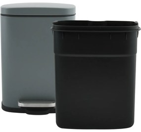 Spirella Soft-close Akira pedálos hulladékgyűjtő 12 l, matt szürke, 12 l