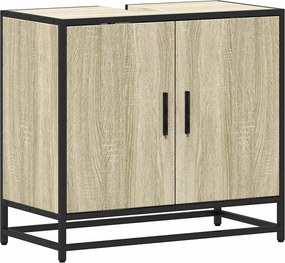 vidaXL sonoma tölgyfa fürdőszobai mosdószekrény 65 x 33 x 60 cm
