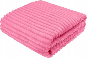 Polár takaró Hullám 170x210 púderrózsaszín
