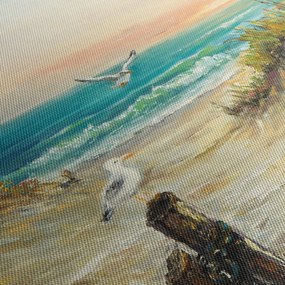 Kép - homokos tengerpart (120x50 cm)