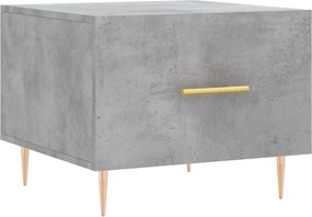 vidaXL betonszürke szerelt fa dohányzóasztal 50 x 50 x 40 cm