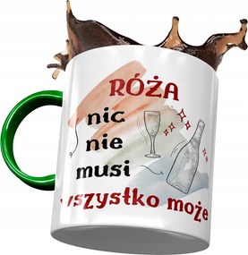 Zöld Bögre Rózsa Barátnőknek Ajándék Nyomtatott Fotóval