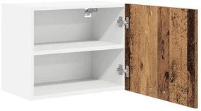 Függő szekrény Riga 2 pcs Régi fa és fehér 50 x 31 x 40 cm