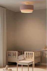 Brilagi - LED felületre szerelhető mennyezeti csillár BOHO BOBO 1xE27/60W/230V átm. 40 cm rózsaszín/krémszínű