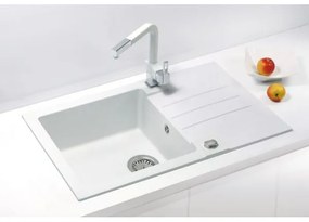 ALVEUS 1090944 - Mosogató ROCK 78x48 cm gránit/fehér