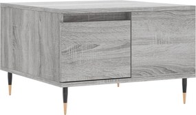 vidaXL szürke sonoma színű szerelt fa dohányzóasztal 55 x 55 x 36,5 cm