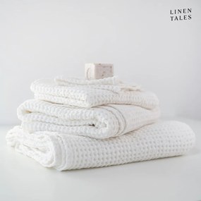 Fehér törölköző és fürdőlepedő készlet 3 db-os Honeycomb – Linen Tales