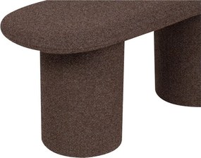 Barna buklé párnázott pad Rull – noo.ma