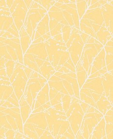 Sárga Vinil Tapéta Flizelin Gallyak
