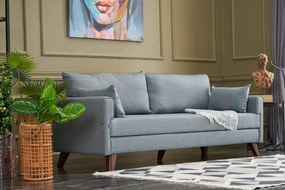 3 személyes kanapé Bella Soft Üçlü Koltuk - Kék