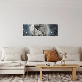 Kép - Kozmikus egyensúly (órával) (90x30 cm)