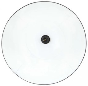 kerek fekete függőlámpa 25 W 48 cm E27