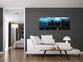 Kép - Kilátás a New York-i felhőkarcolókra (120x50 cm)