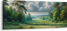 Kép - Zöld táj (120x50 cm)