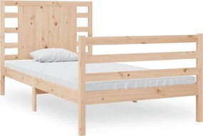 vidaXL tömör fenyőfa ágykeret matrac nélkül 90 x 190 cm