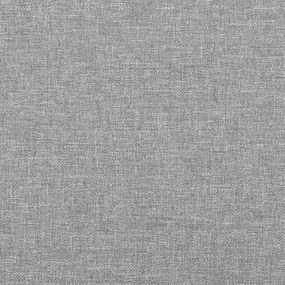 világosszürke szövet fejtámla szárnyakkal 147 x 23 x 118/128 cm