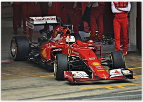 Poszterek 100x70 Sebastian Vettel F1 Bolid