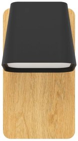 Eglo 390009 - Fali lámpa RUSCIO 1xE27/40W/230V fekete/barna