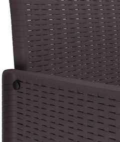 Kert étkező szett 13 pcs Barna Poli rattan