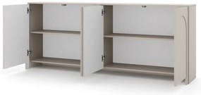 Elegáns 4 ajtós komód kasmír színben. Arco