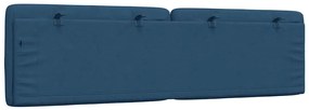 kék szövet fejtámla párna 180 cm
