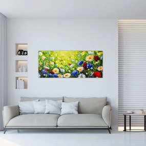 Vadvirágok képe (120x50 cm)