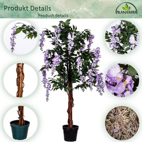 PLANTASIA Műnövény Wisteria 120 cm lila