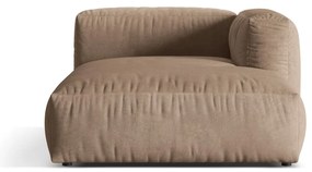 Világosbarna bársony kanapé modul (jobb oldali) Martina – Micadoni