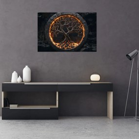Kép – Életfa lávában I. (90x60 cm)
