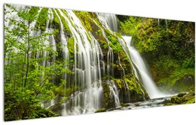 Kép - Vízesés, Wind River Valley (120x50 cm)