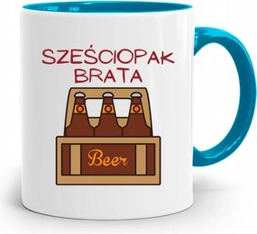 Kék Bögre Ajándék Testvérnek Hatos Testvér Nyomtatott Fényképpel