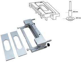 Otlav Fúrós.3D 230 rejtett pánthoz ALU