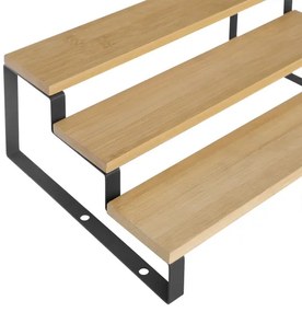 2 db-os MARGE fűszertartó állvány készlet, fekete/barna