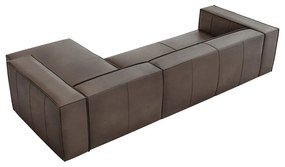 Barna bőr sarokkanapé (jobb oldali) Madame – Windsor &amp; Co Sofas