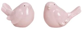 Kerámia madár BIRDAMIC 9 cm - több kialakítás Termék színe: Rózsaszín