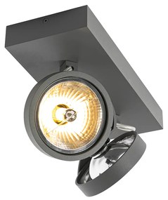 Design spotlámpa szürke állítható 2-lámpás - Go