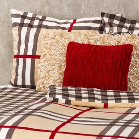 4Home Kockás flanel ágynemű, 160 x 200 cm, 70 x 80 cm