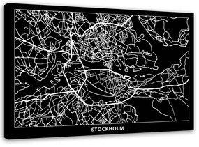 Gario Vászonkép Stockholm városrendezési terve Méret: 60 x 40 cm
