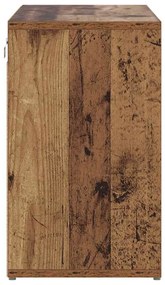 Cipősszekrény polcokkal Régi fa 77.5 x 30 x 51 cm Faanyag