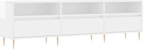 vidaXL magasfényű fehér szerelt fa TV-szekrény 150 x 30 x 44,5 cm