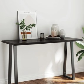 sötétbarna kezelt tömör asztallap 140x60x(2-4) cm