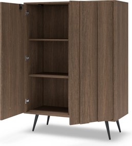 Flaro magas komód 93 cm világítással - dunin tölgy